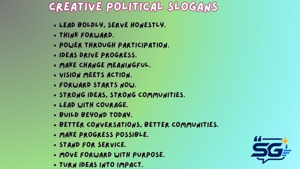 Creative Political Slogans