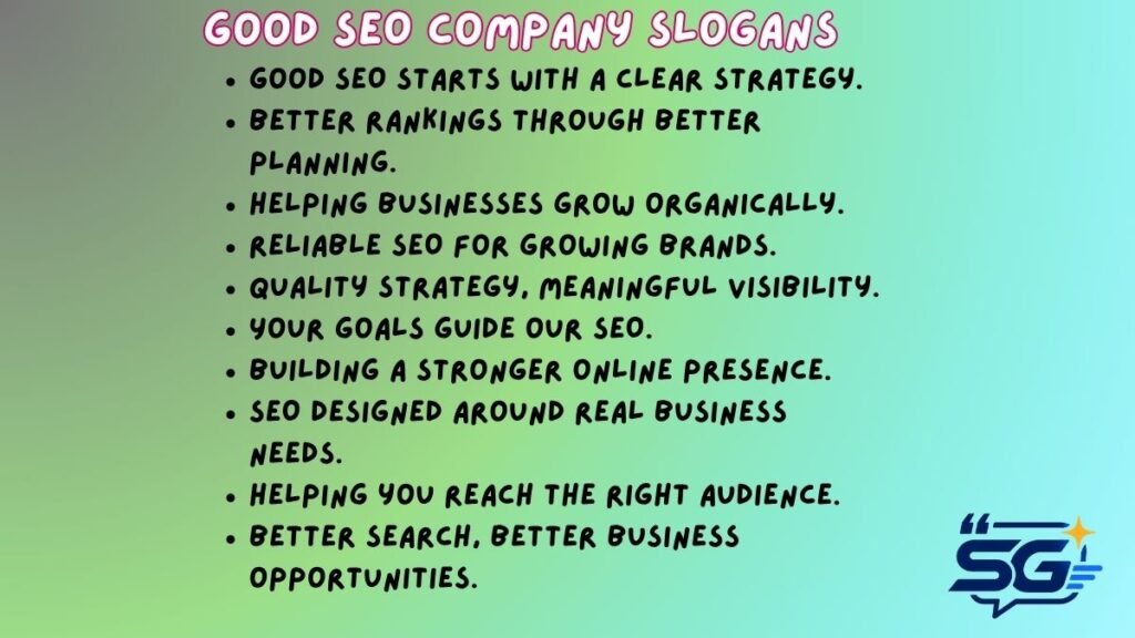 Good SEO Company Slogans
